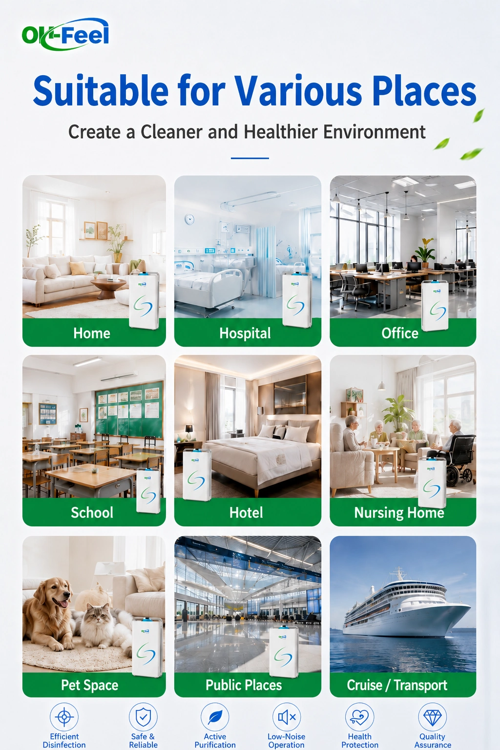 OH-FEEL® OH500F08-01 — Applications Across Different Spaces